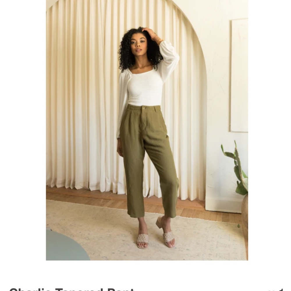 Olive Tapered Pant #ABLE